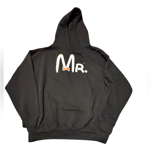 Black Hoodie with 'Mr.' Design Mickey Mouse’s Back Sz XXL - Picture 1 of 4